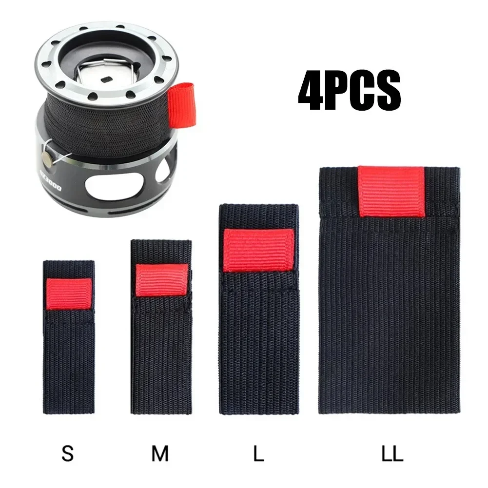 Mesh Coil Strip - 4 قطعة بكرة الصيد المرنة حزام