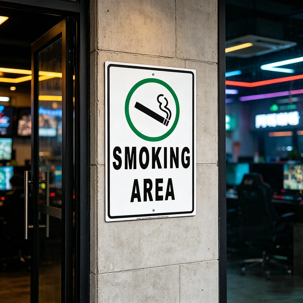 لافتة أمان: مسموح بالتدخين وال - مراجعة Vaping Store وسعره