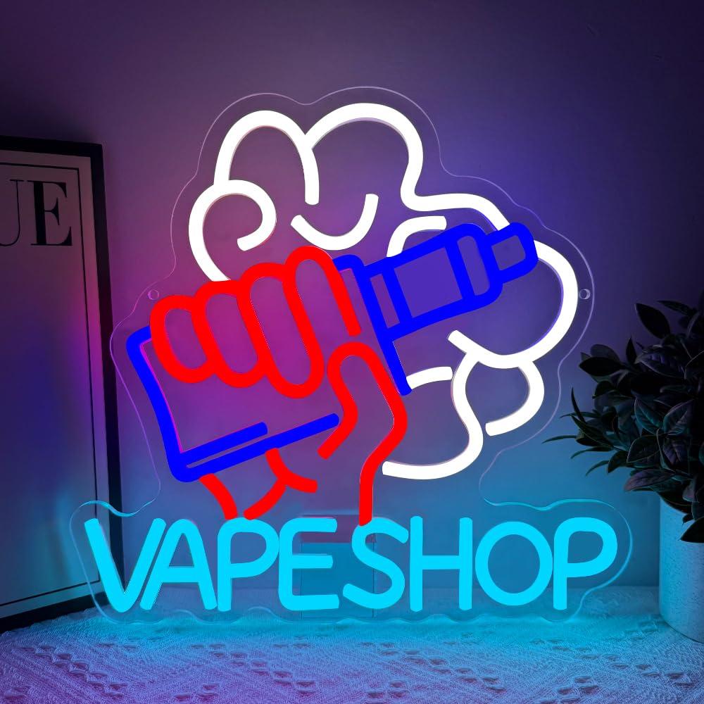 لافتة نيون لمتجر السجائر الإلك - مراجعة Vaping Store وسعره
