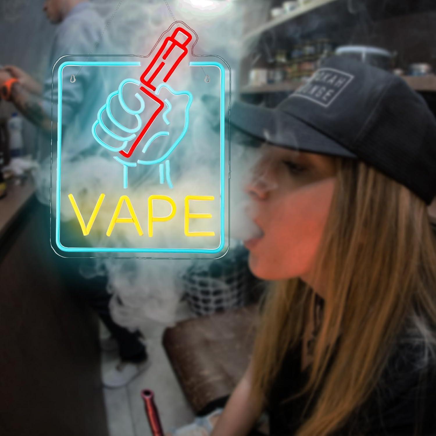 لافتة نيون VAPE مع إضاءة LED ق - مراجعة Vaping Store وسعره